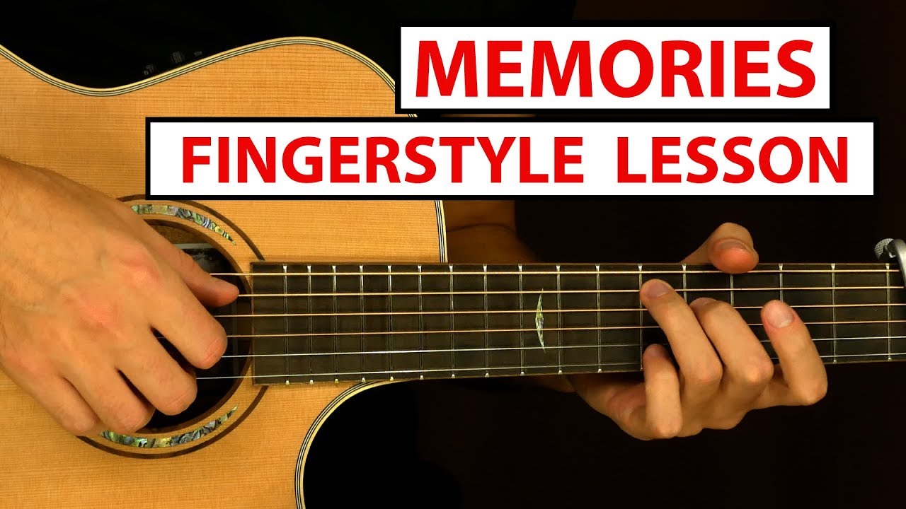 Memories   Maroon 5   Fingerstyle Guitar Lesson Tutorial How to Play Fingerstyle
