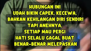 Pengen pergi, tapi hati selalu balik lagi