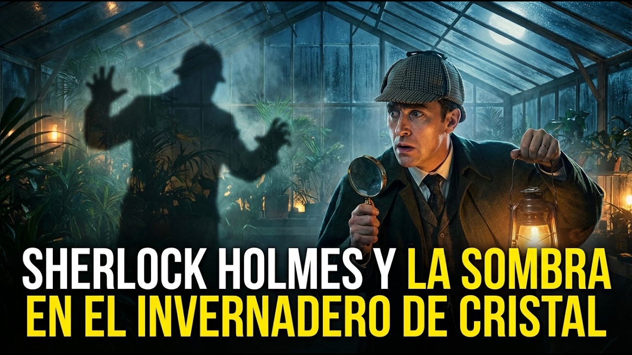 Sherlock Holmes y la sombra en el invernadero de cristal