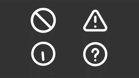 Animated alert white line ui icons