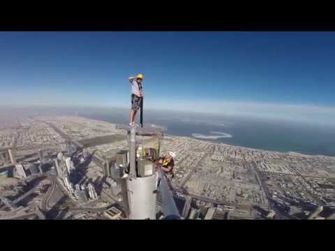 Burj Khalifa - Platform inspection top of the spire Andy Veall