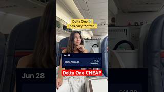 How I fly Delta One (business class) CHEAP 🤩🤑 #americanexpress #delta #skymiles #businessclass