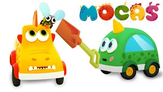 Sing With Mocas - Shoo Fly | Songs For Kids With Mocas Little Monster Cars For Kids. Nursery Rhymes