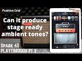 Positive Grid Spark 40 (Part 3) - Steps To Create A Lush Ambient Clean Tone