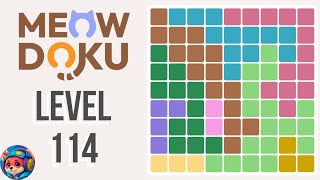 Meowdoku Level 114 Walkthrough & Solution 🐱🧩 