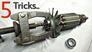 5 Tricks / Hacks To Remove Armature Bearing Easily..tools repair