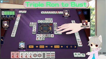 【#3】Triple Ron into Bust【CrytoTV/#MahjongSoul】