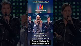 Sanna Nielsen In Melodifestivalen