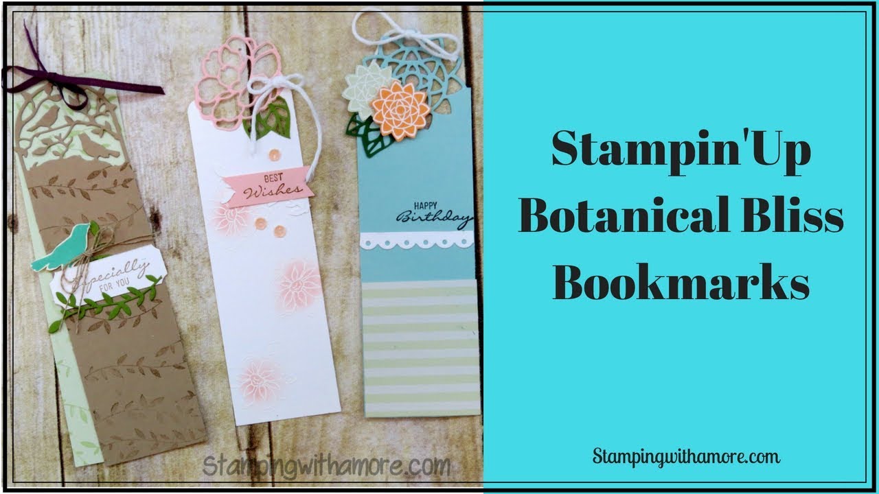 Stampin 'Up Botanical Bliss Bookmarks