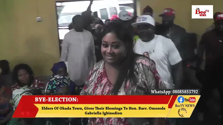ELDERS OF OKADA TOWN, GIVES THEIR BLESSINGS TO HON. BARR. OMOSEDE GABRIELLA IGBINEDION.