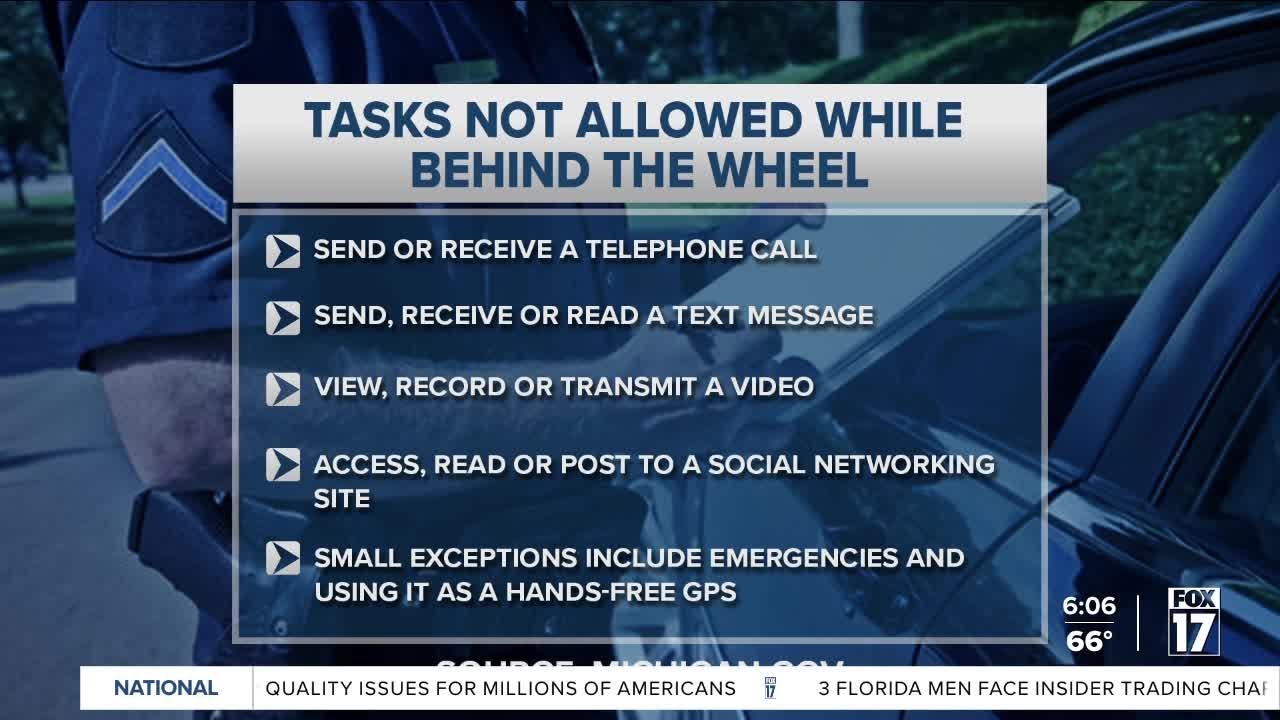 Michigan's New Distracted Driving Law