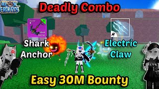 Deadly Combo Shark Anchor + Spirit + E Claw Easy 30M Bounty | Blox Fruits Honor Hunting