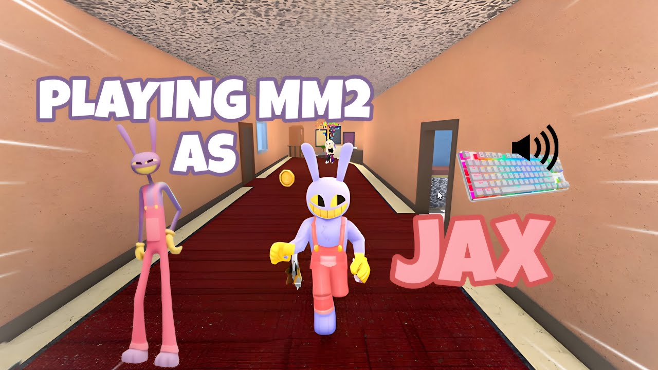 JAX DESTROYS TEAMERS IN MM2 + GAMEPLAY (KEYBOARD ASMR)