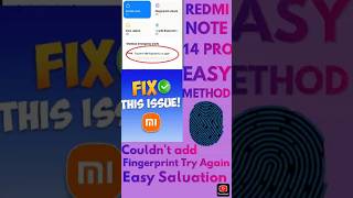 Redmi note 14 Pro fingerprint Not working Easy salutation #smartphone #redmi #calibration# #accuracy