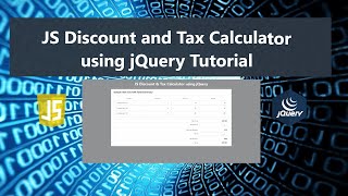 JS Discount and Tax Calculator using jQuery Tutorial screenshot 2