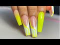 HOW TO: Neon Freestyle Nail Design | Acrylic Nails Tutorial