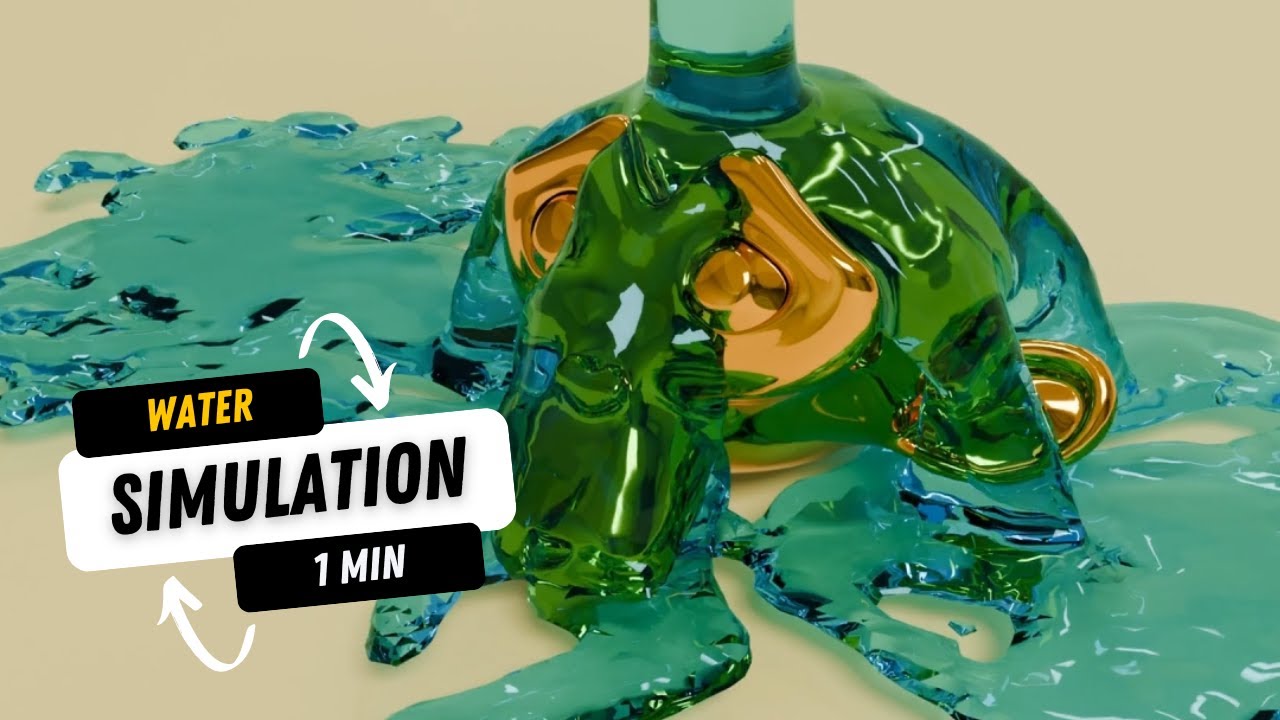 How to make water simulation under 1 minute in Blender 4.2 - YouTube
