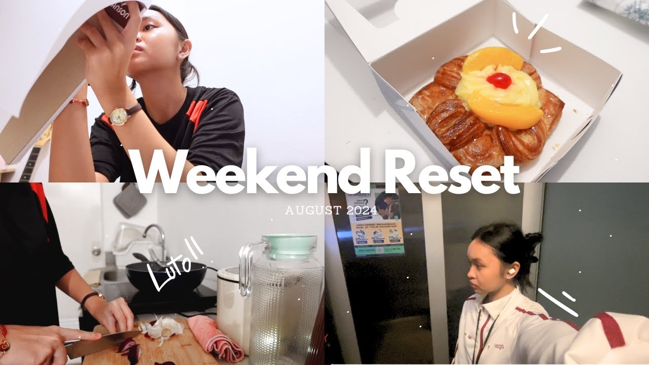 living alone in manila✨🪞: weekend reset, cooking, clean ups, plates✍🏻