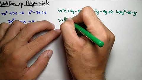 Adding Polynomials in Vertical Way | Operations on Polynomials
