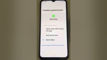 Front camera not working in WhatsApp video call - Fix
