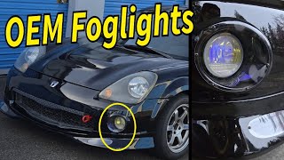 Installing Rare OEM Foglights for My MR-S – And Drilling Holes in Them