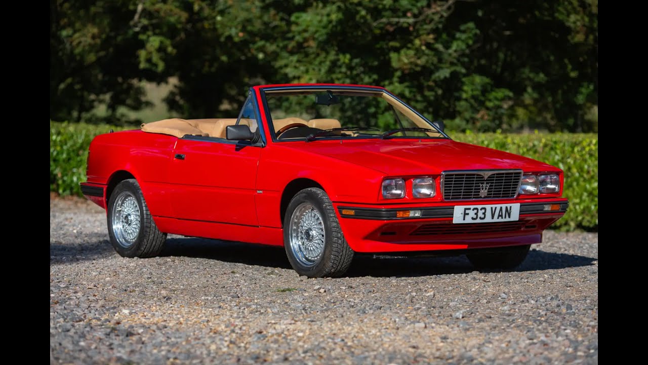 Iconic Auctioneers | 1988 Maserati Bi Turbo Spyder - Just 2,672