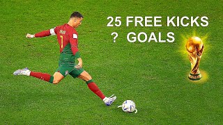 I found all Cristiano Ronaldo World Cup free kicks...