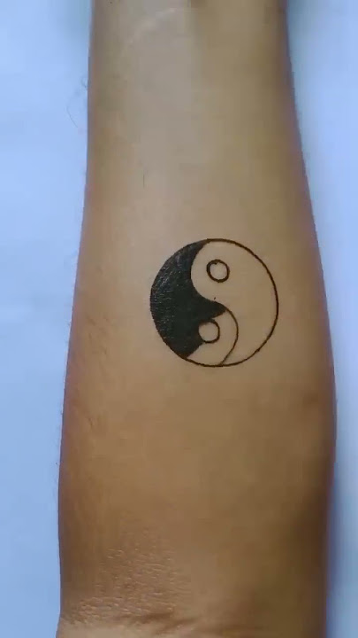 How To Make Tattoo Yin & Yang On Hand With Pen