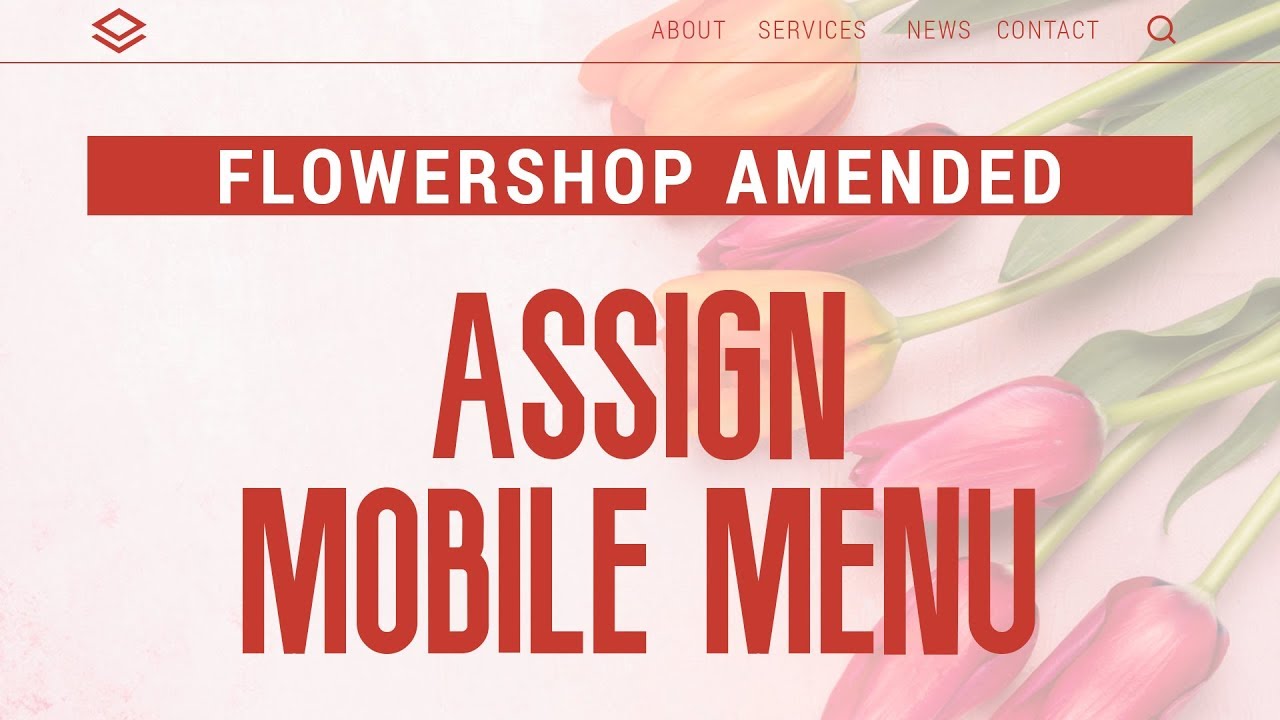 🌻 Flower Shop Amended | Assign Mobile Menu