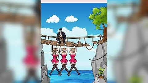 Tricky Twist Level 60 : Help The Girls Escape Gameplay Walkthrough Solution