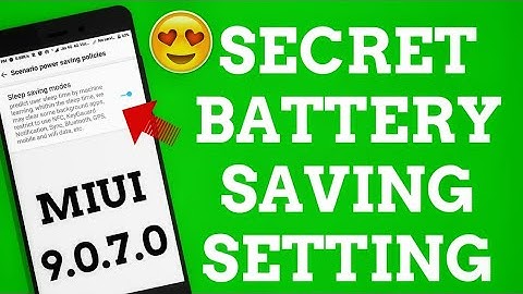 MIUI 9 SECRET BATTERY SAVING SETTING IN MIUI 9.0.7.0 | MIUI 9 BATTERY DRAIN PROBLEM SOLVED 😍