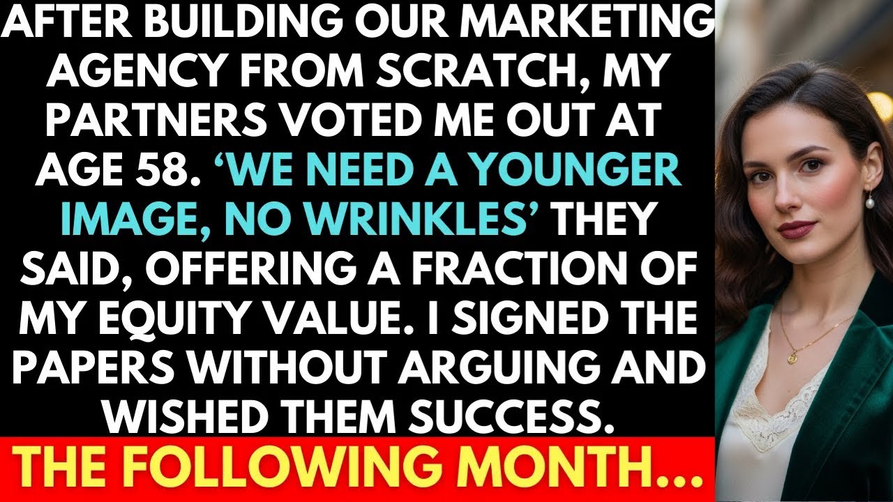 Partners Voted Me Out At Age 58, Saying 'We Need A Younger Image, No Wrinkles'. The Next Month...