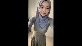 💝 [4K] AI ART Lookbook Cute Muslim Girl in Hijab -  [Asian-Malaysian-MiddleEast] Fashion Video 2024