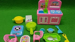 Beautiful kitchen set unboxing . Pink toys Unboxing. Barbie doll kitchen set unboxing / ASMR SOUND