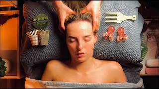 ASMR The Best Facial and Scalp Massage for Falling Asleep Fast No Talking