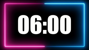 6 Minute Timer with alarm no music.