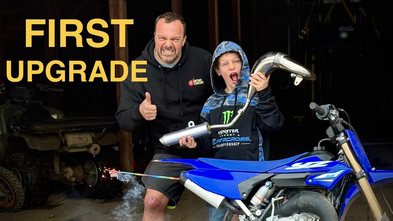 «Модернизация мотоцикла YZ65 моего сына... Работу выполнил сам»
