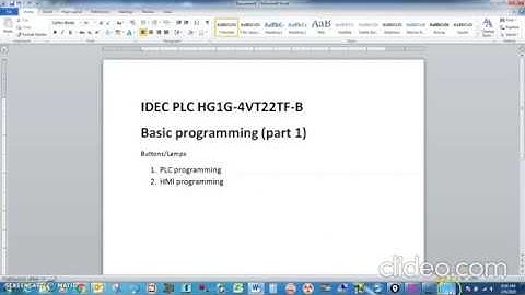 IDEC HMI WindOI NV4 Basic Programming P1 - Buttons and Lamps