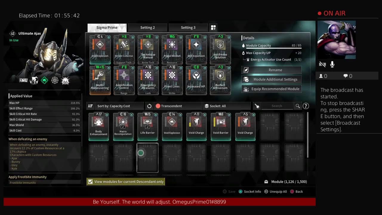 OP-1UG 049: TFD Ultimate Ajax, Void Explosion Build {PS4}