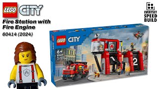 LEGO City - Fire Station with Fire Engine/Truck - 60414 Speed Build