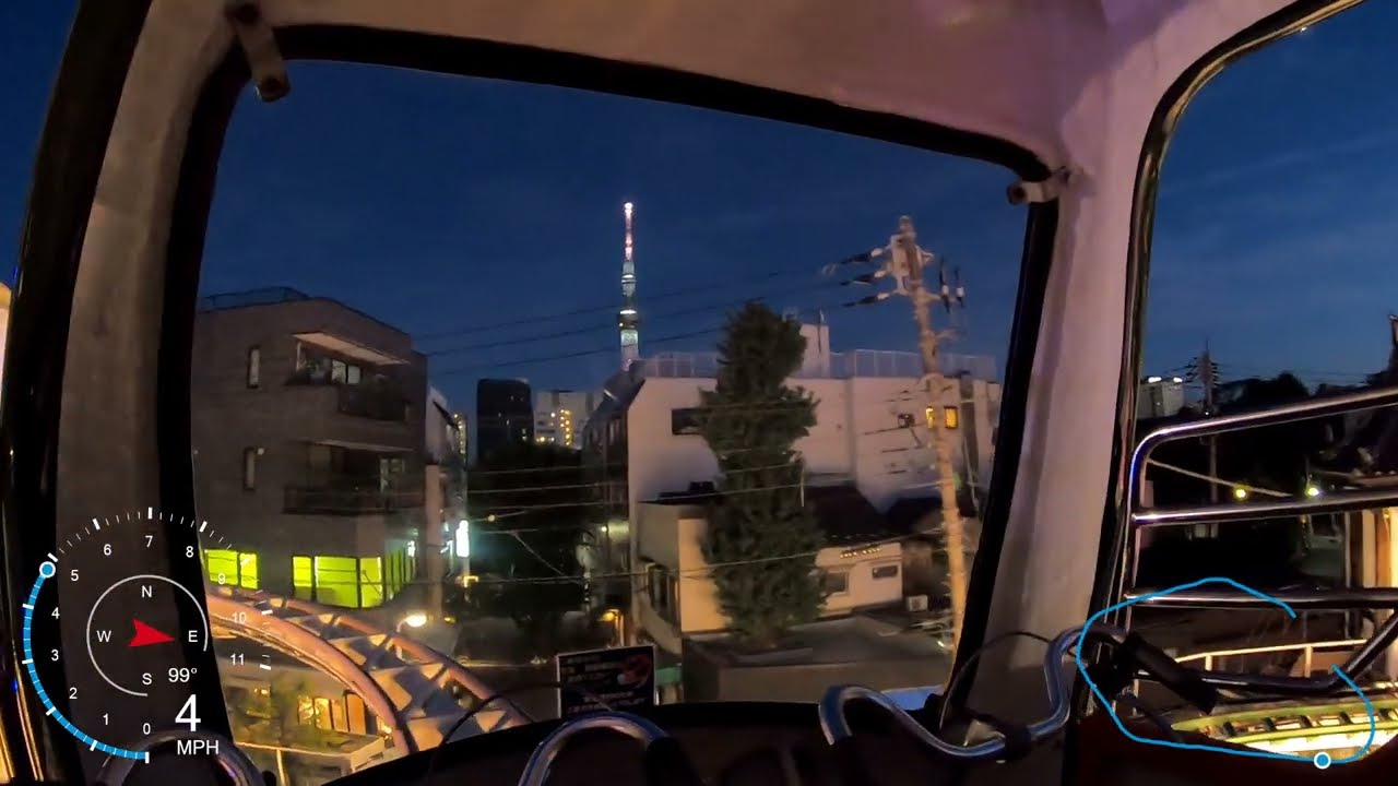 浅草花やしき ヘリコプター（ライトアップver） / Helicopter at Asakusa Hanayashiki, Tokyo, Japan