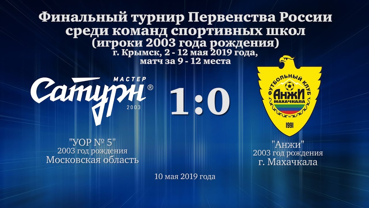 мастер сатурн фк Голы матча команды 2003 г.р. 10 мая 2019 год.