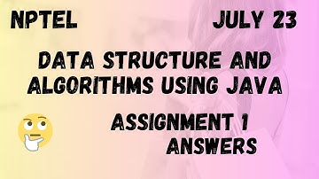Assignment 1 | Data Structure And Algorithms Using Java Week 1 | NPTEL @HanumansView