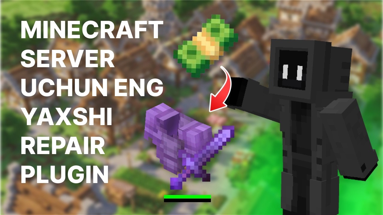 Minecraft server uchun eng yaxshi repair plugin [SecretRepair] - YouTube