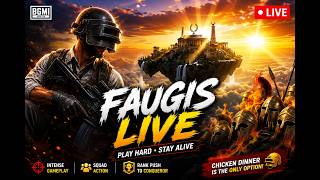 FAUG VS  BGMI  😱 1V4 CLUTCH | BGMI LIVE |FAUG IS LIVE#bgmi