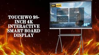 Best Interactive Whiteboard for Business & Teaching| TouchWo 98 Touchscreen Monitor Smart Board Guide