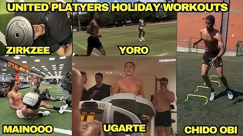 United Players Working Hard On Holidays! Chido Obi, Ugarte, Zirkzee, Yoro And Mainoo All Spotted..