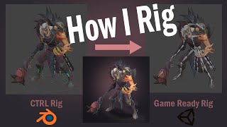 How I rig my characters for games (Blender 2.8)
