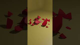 Cell Fracture Simulation #satisfying #animation #3d #youtubeshorts #blender #3danimation #shorts