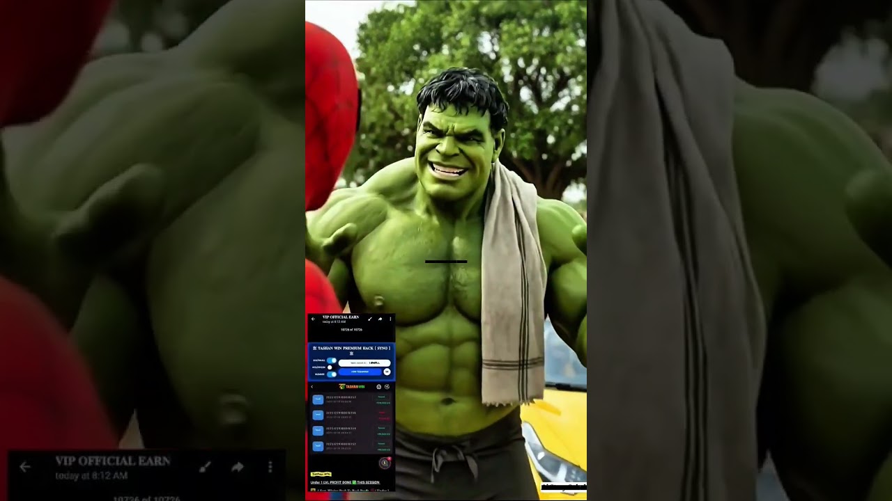 Hulk with bail gadi after that 